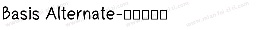 Basis Alternate字体转换